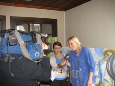 Marion Albrecht L'Art Peinture TV Start Ödemis Turquie 2011